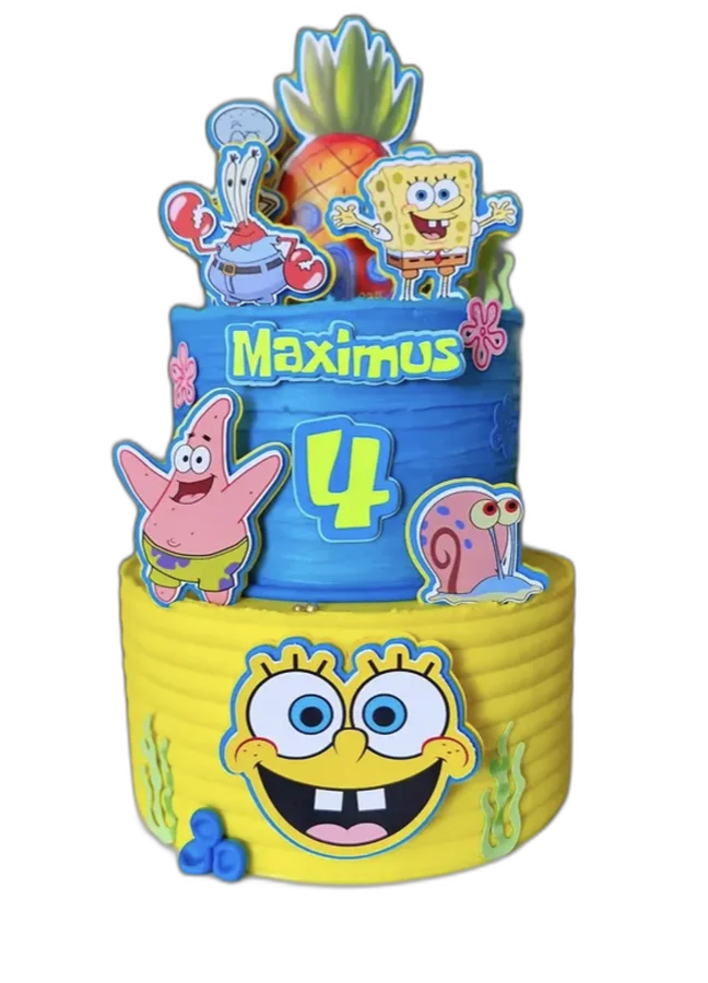 Torta personalizada de Bob Esponja para Maximus